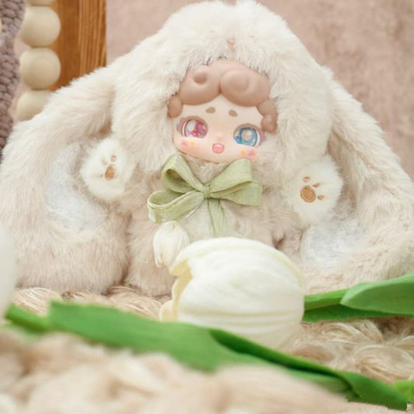 【正品代拆】LuckyDeerNai 晚安小兔-秘密花园毛绒盲盒公仔手办挂件