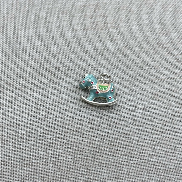 吊坠925银 0908-银饰小马吊坠不带链18*12mm