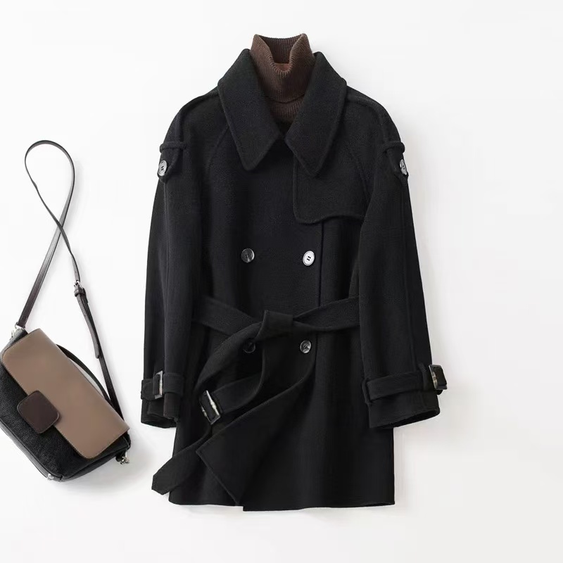 新款韩版收腰显瘦外套秋冬百搭大衣