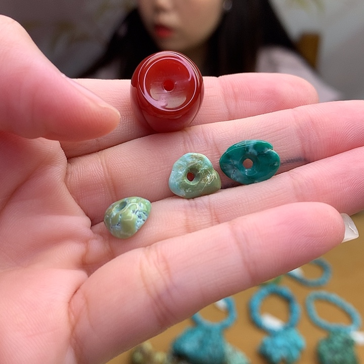 ****琳未镶嵌原矿玛瑙/玉髓