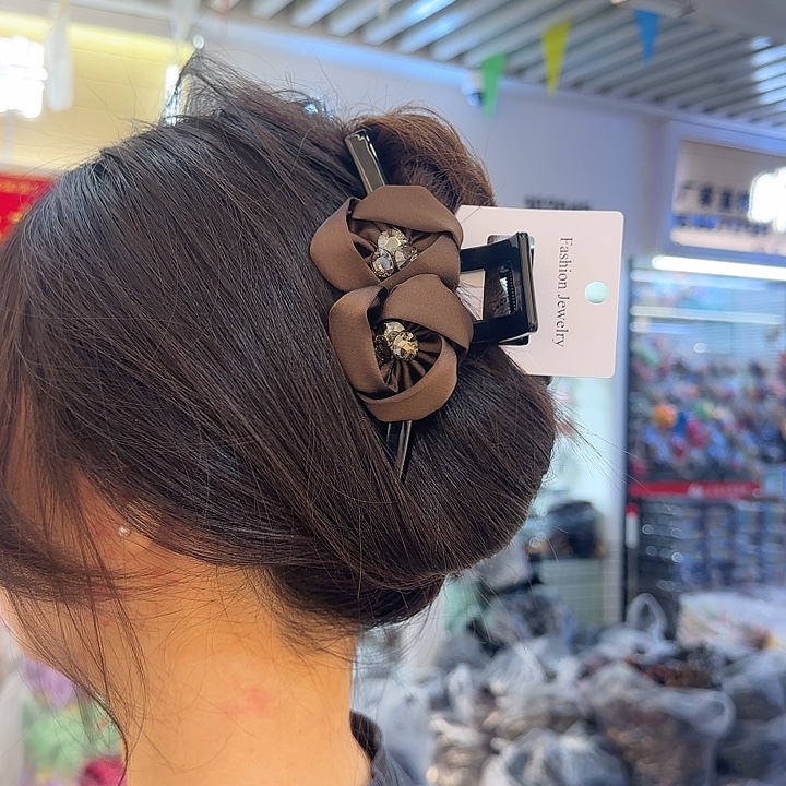 三醋酯纤维玫瑰不语抓夹-8