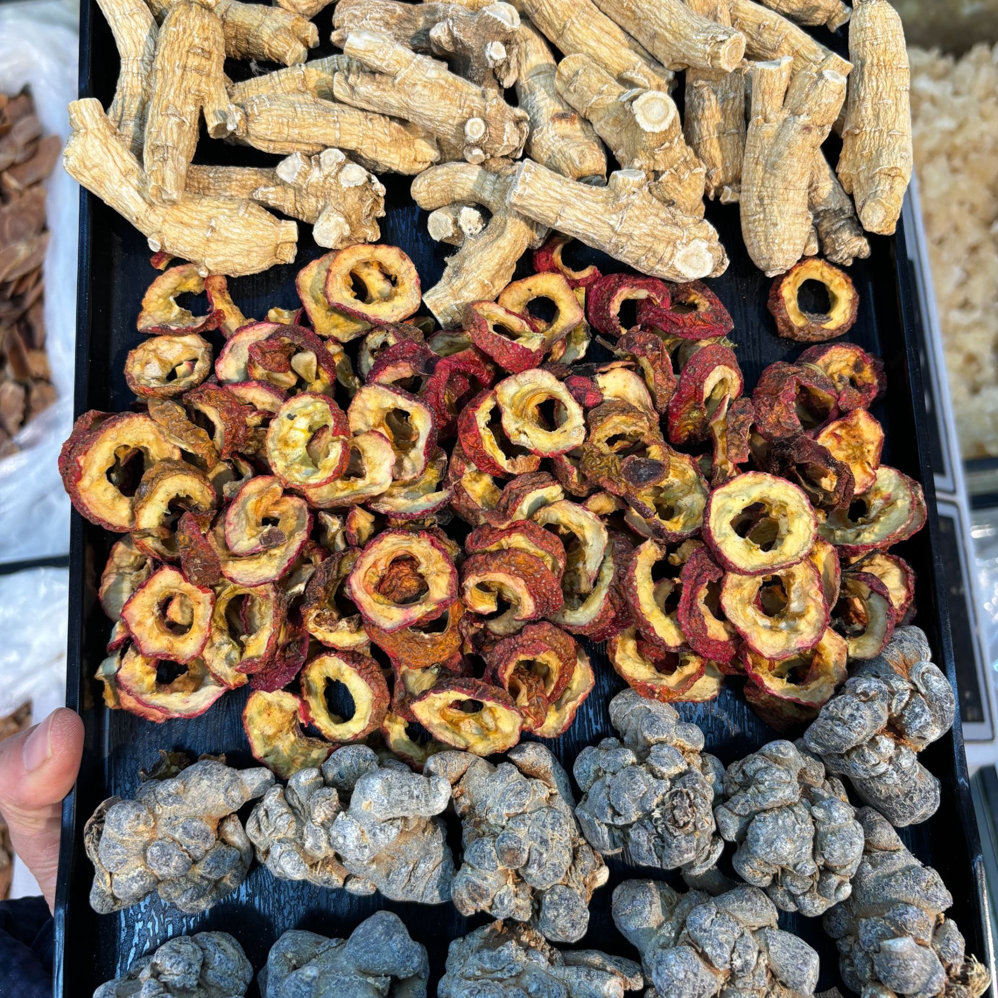 西洋参，山楂，三七组合