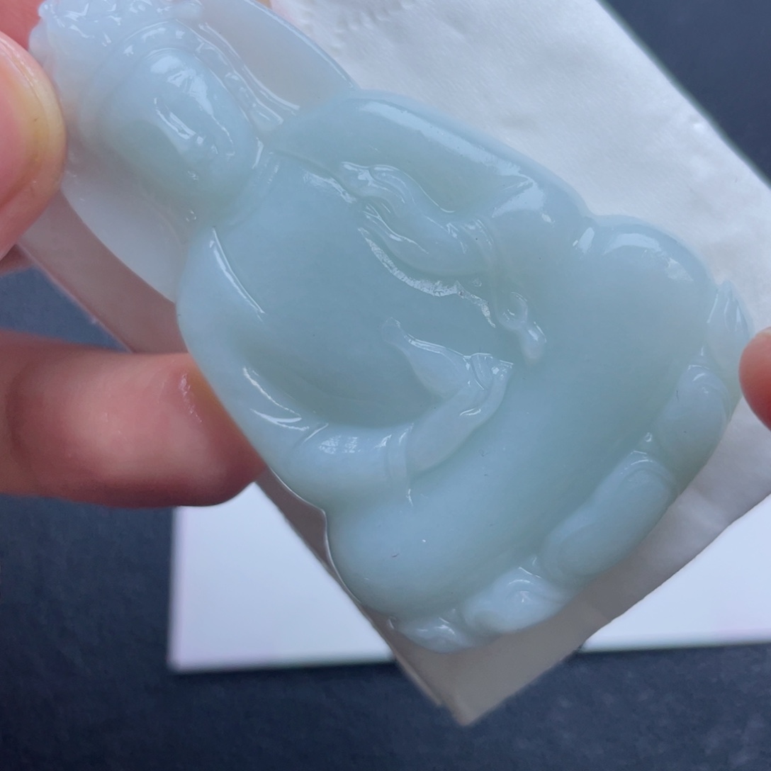 定制翡翠未镶嵌翡翠吊坠