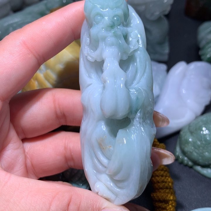 翡翠未镶嵌颈饰保真天然A货翡翠