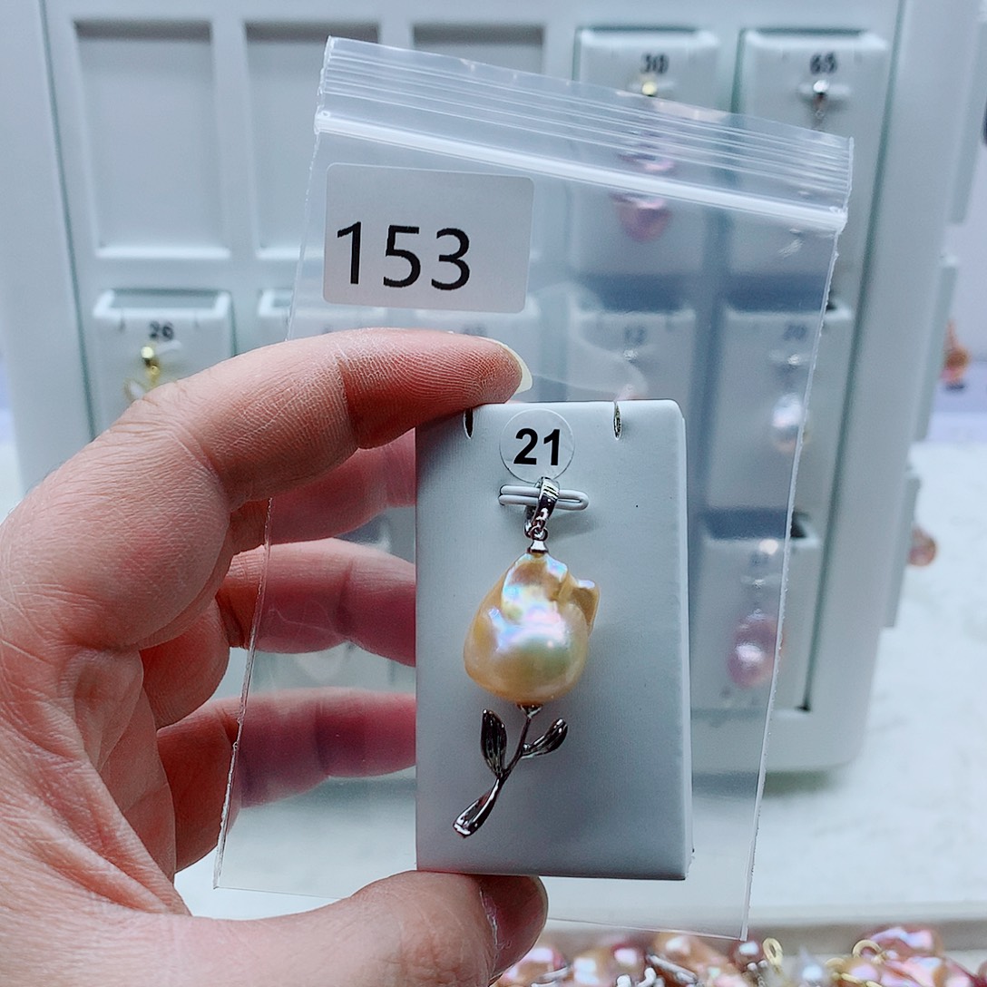 淡水珍珠合金吊坠(不含链)