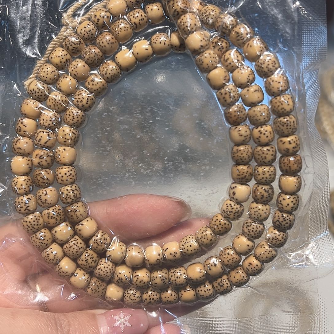 星月菩提手串卡7原白长串