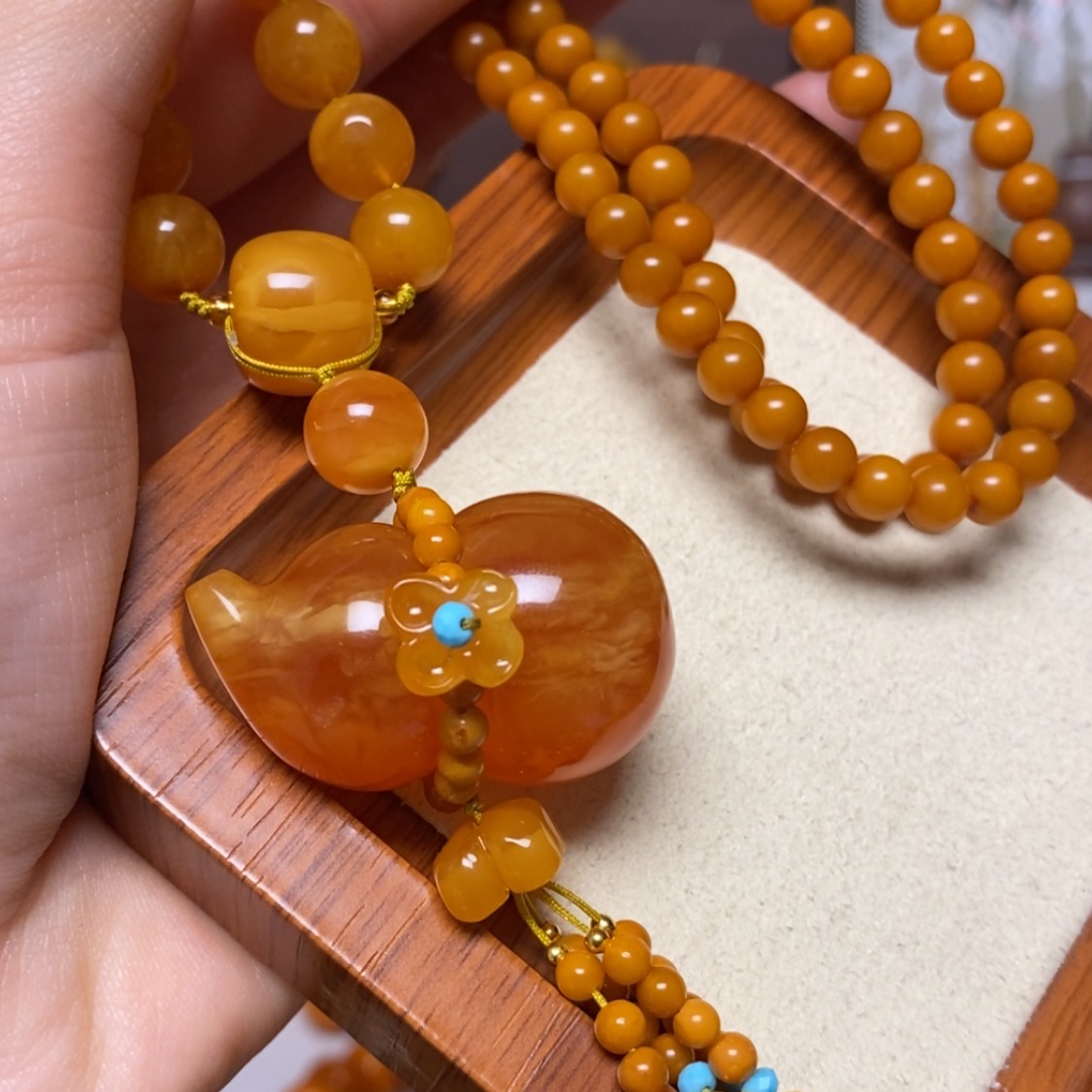 【闪购商品】蜜蜡颈饰未镶嵌项链