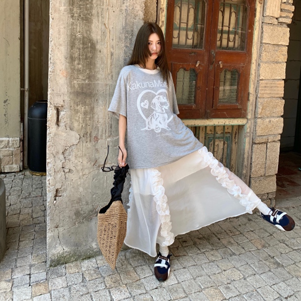AndAnything净白仙女透透纱裙