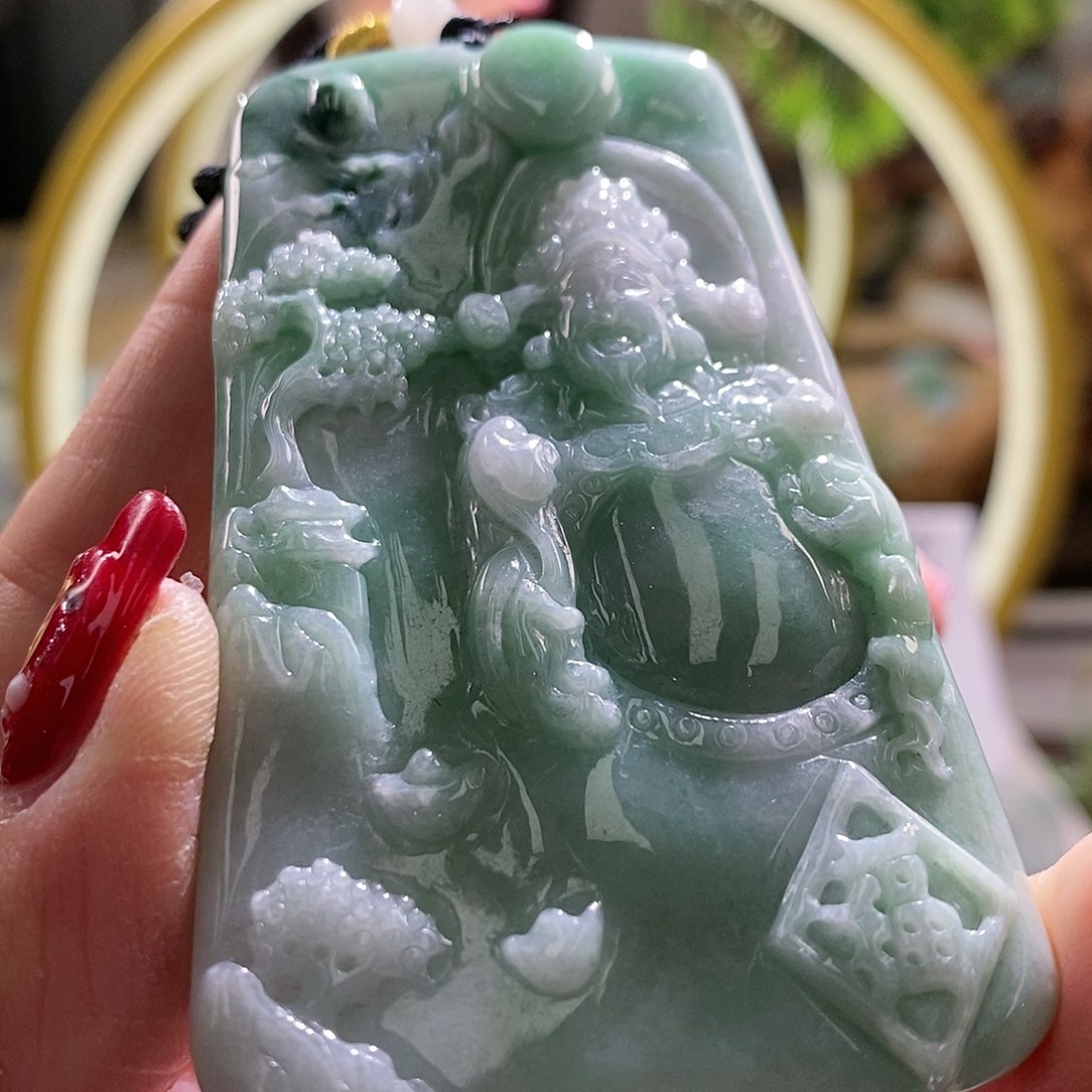 【闪购商品】翡翠颈饰未镶嵌财神