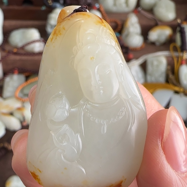 和田玉颈饰未镶嵌家***宝