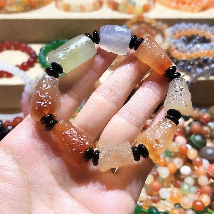 玛瑙/玉髓未镶嵌手链