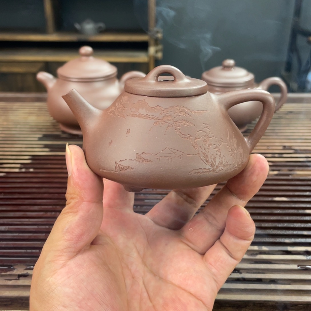 茶壶紫砂石瓢150c