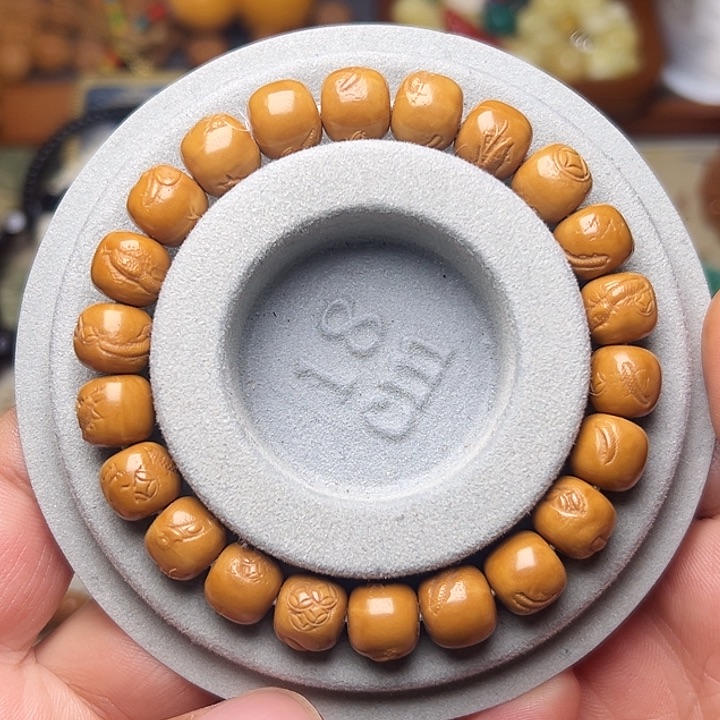 猴头核桃手串猴头雕刻精工腰缠万贯手串单圈