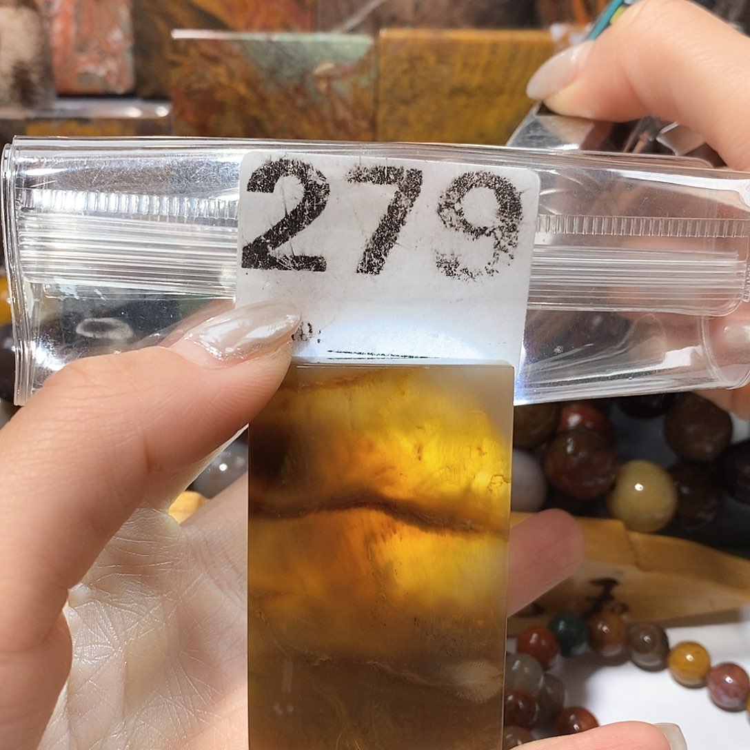 未镶嵌天然北票树化玉吊坠硅化玉