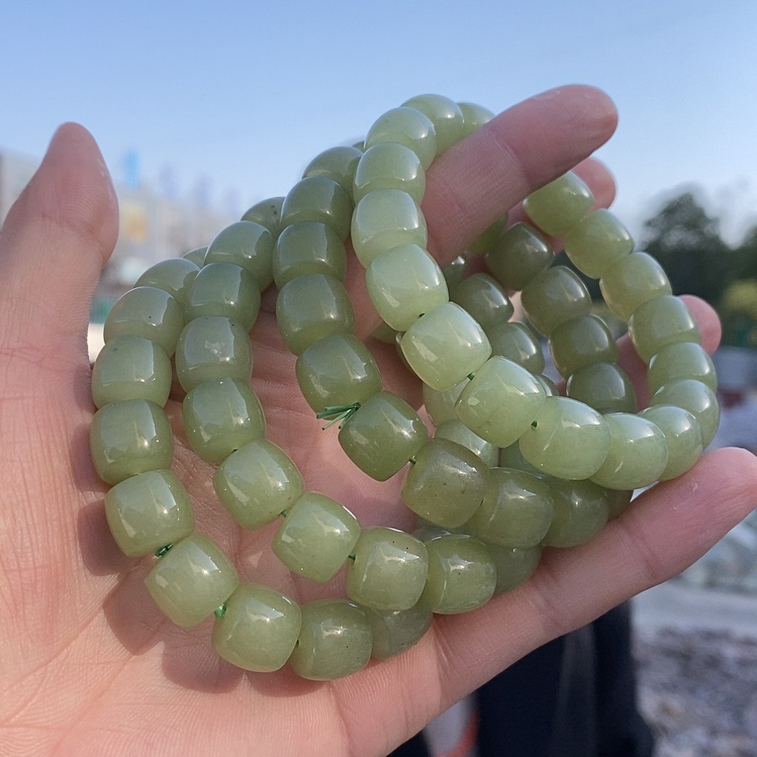 颈饰未镶嵌和田玉卡12直切黄口