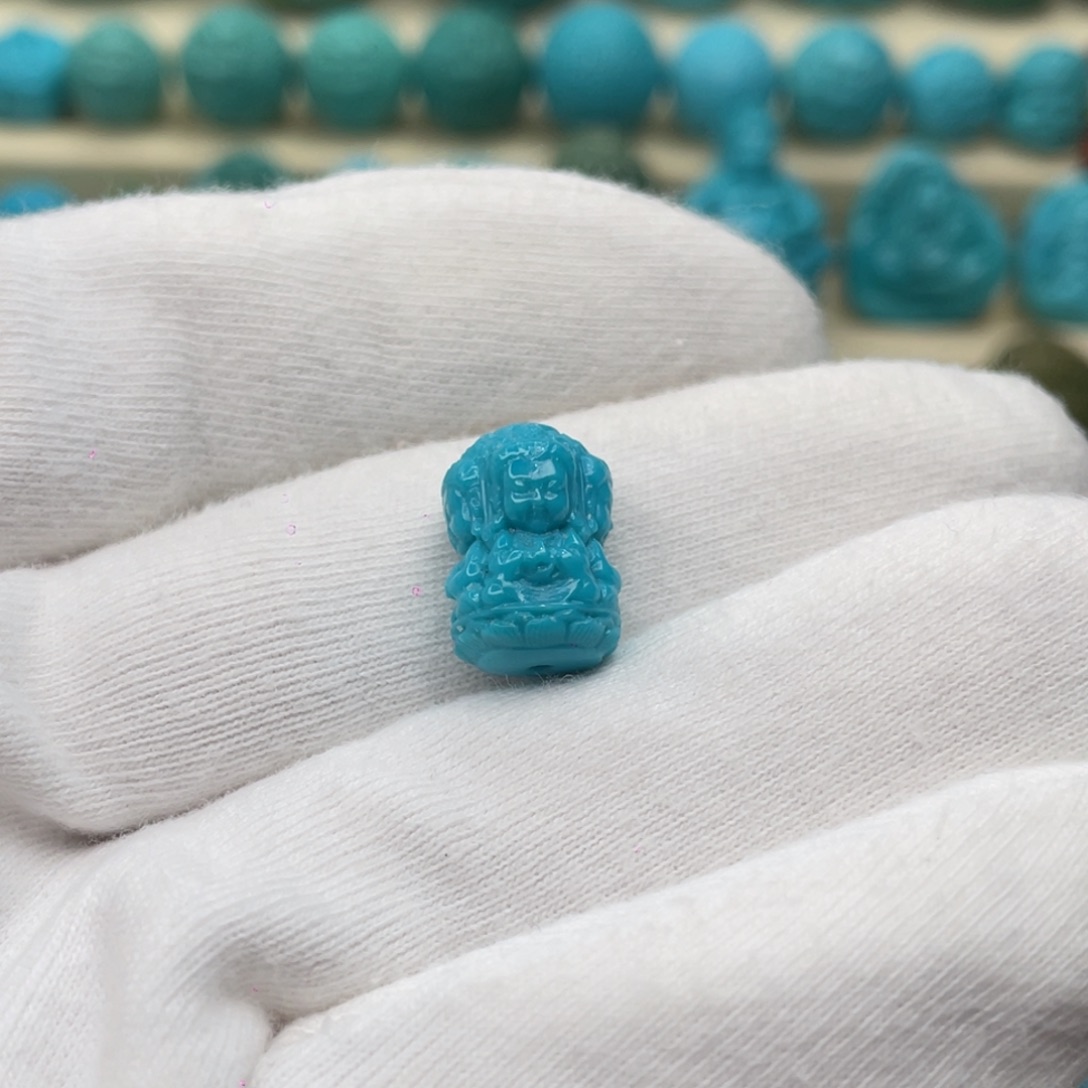 绿松石未镶嵌颈饰卡10.5-15.2-8.6