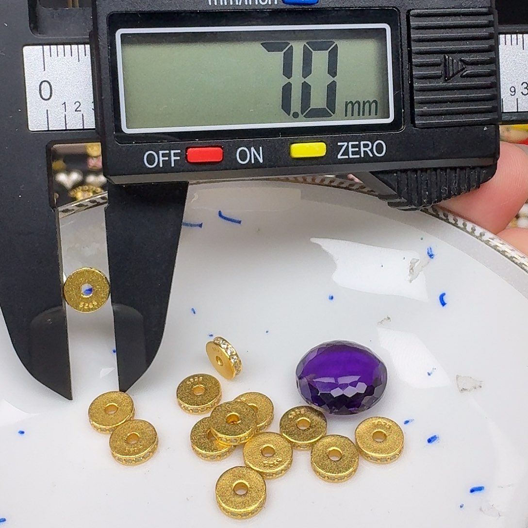 银S925镶嵌紫晶颈饰紫水晶925镶嵌135