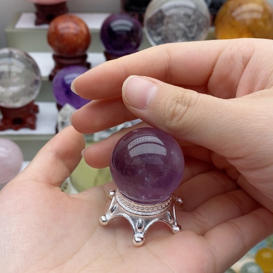 紫晶珠宝半成品未镶嵌水晶15号