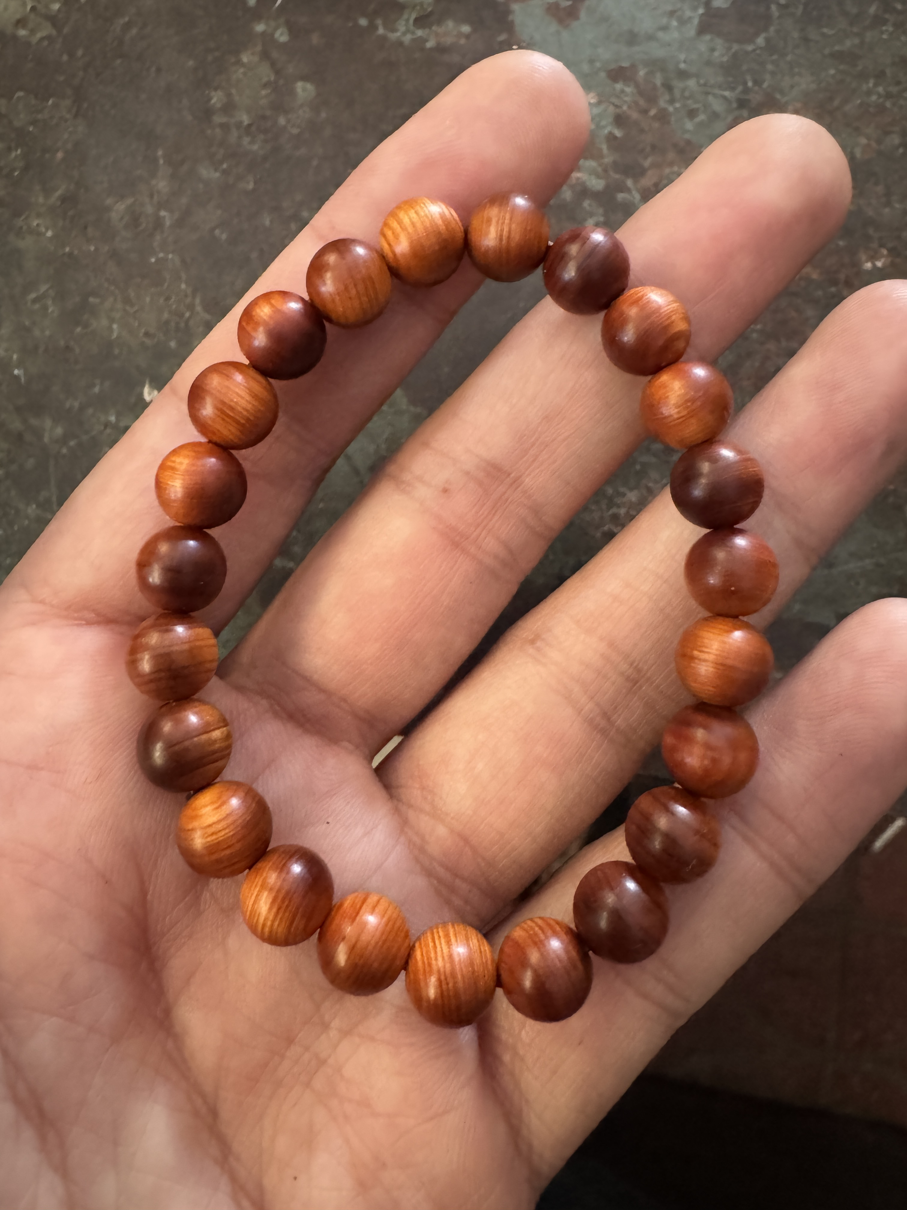 【D4715】崖柏圆珠手串 8mm 左右直径天然木香