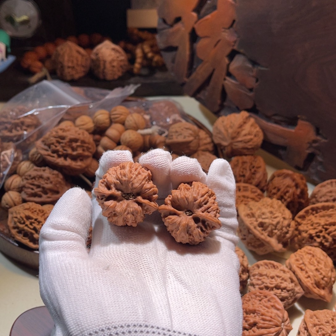 把件文玩核桃34红的快全品