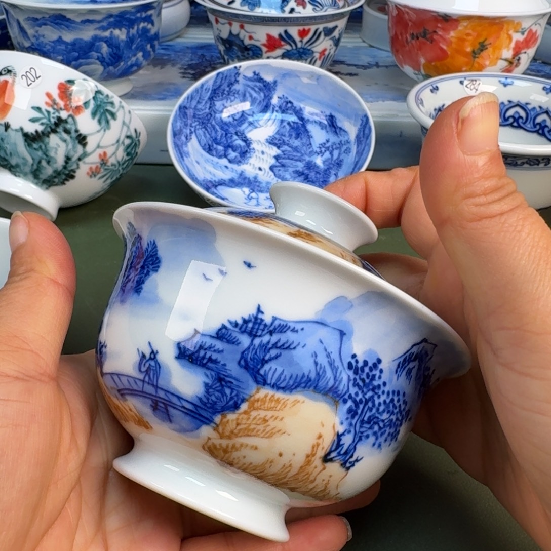 陶景德镇纯手绘茶具圆圆201