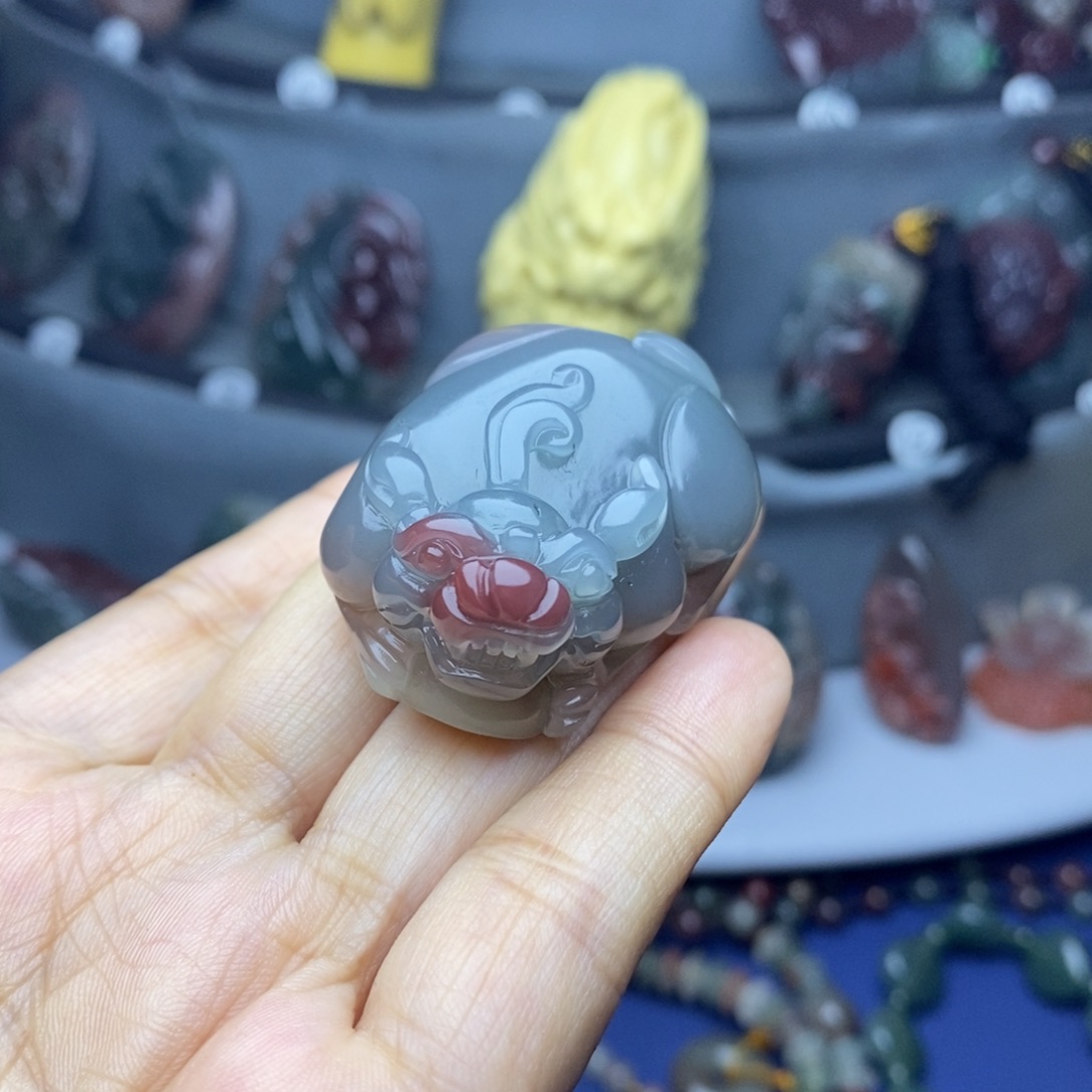 玛瑙/玉髓未镶嵌吊坠(不含链)