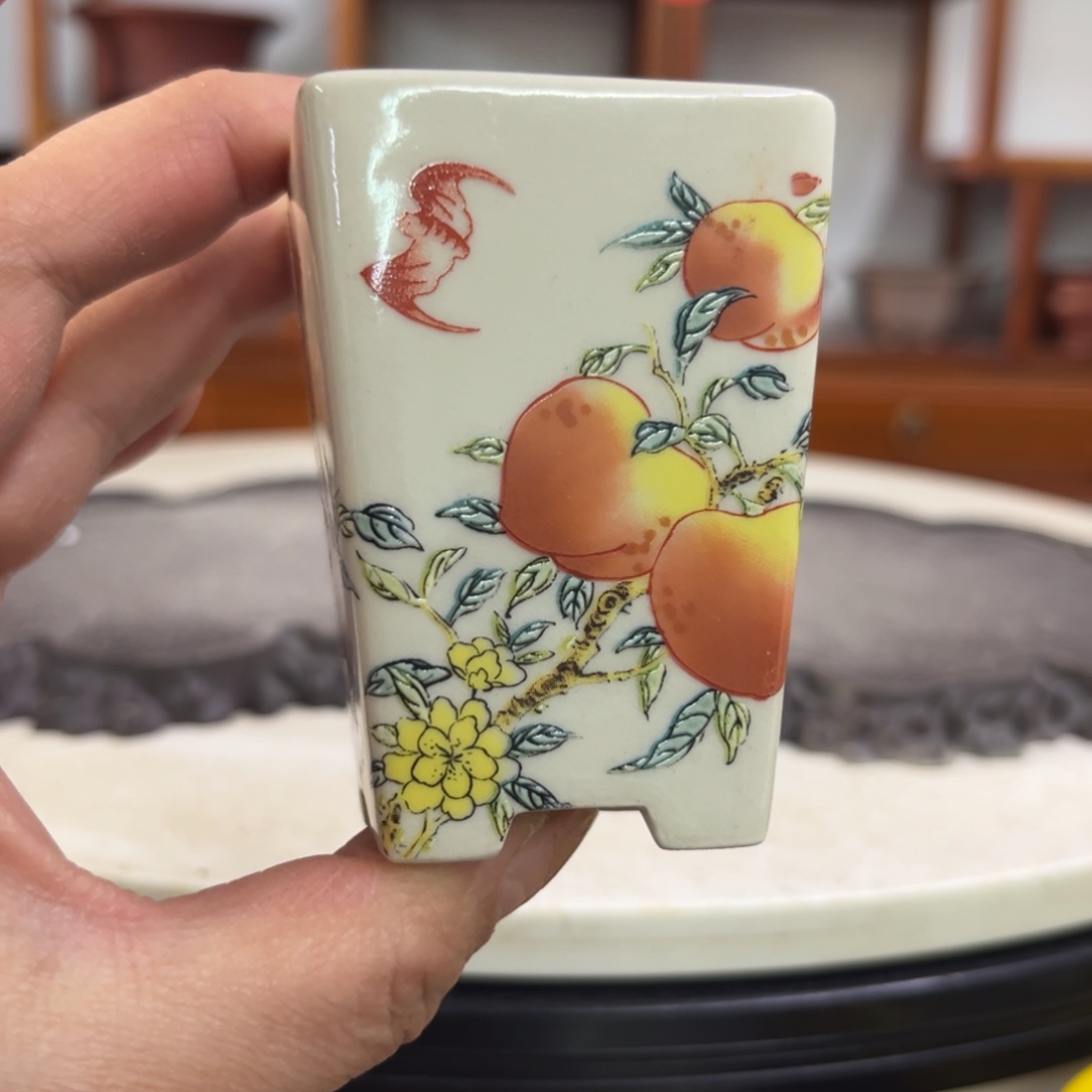 紫砂花盆瑕疵7-5。。。
