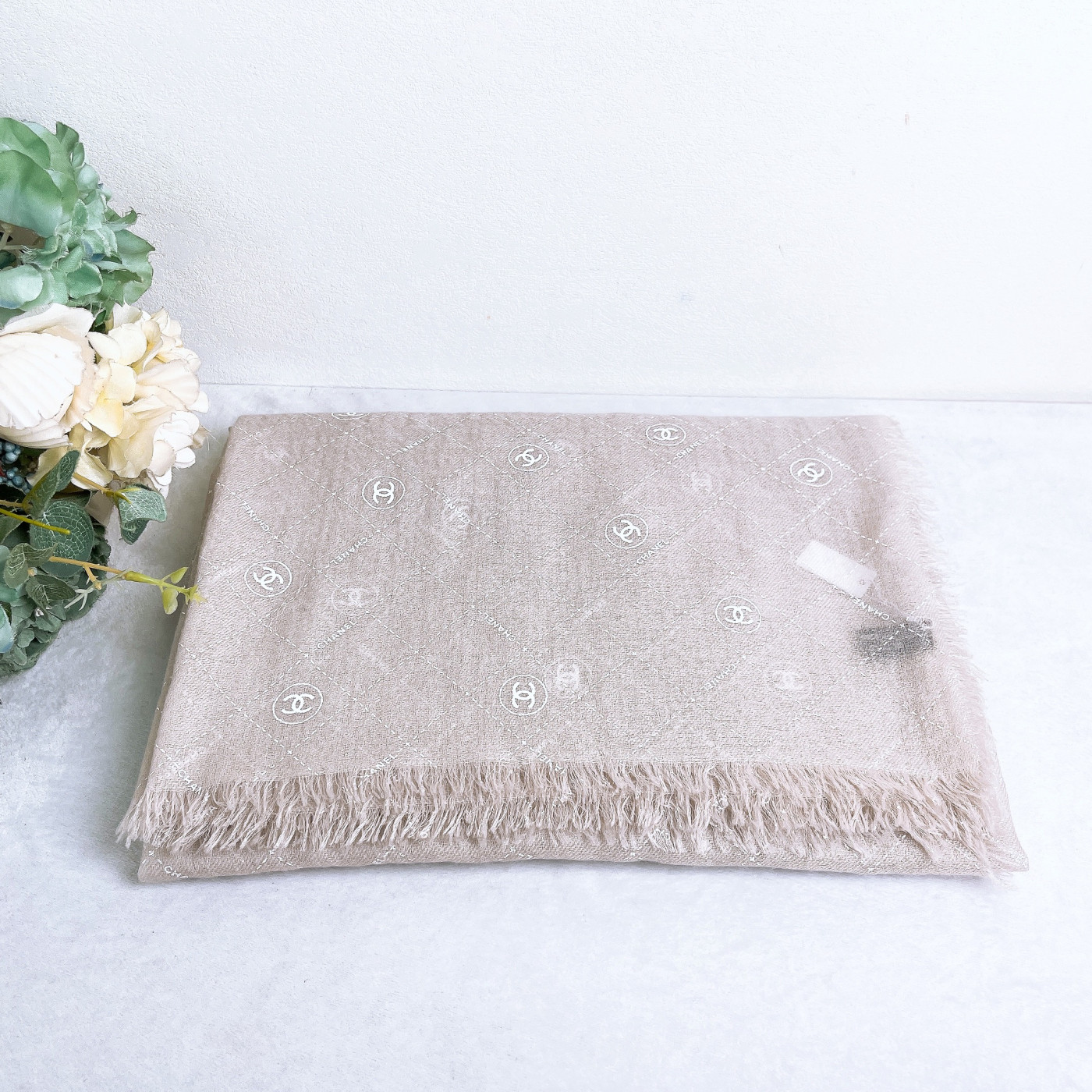 95新 Chanel/香奈儿 围巾/尺寸：140*200cm/Xsp33654