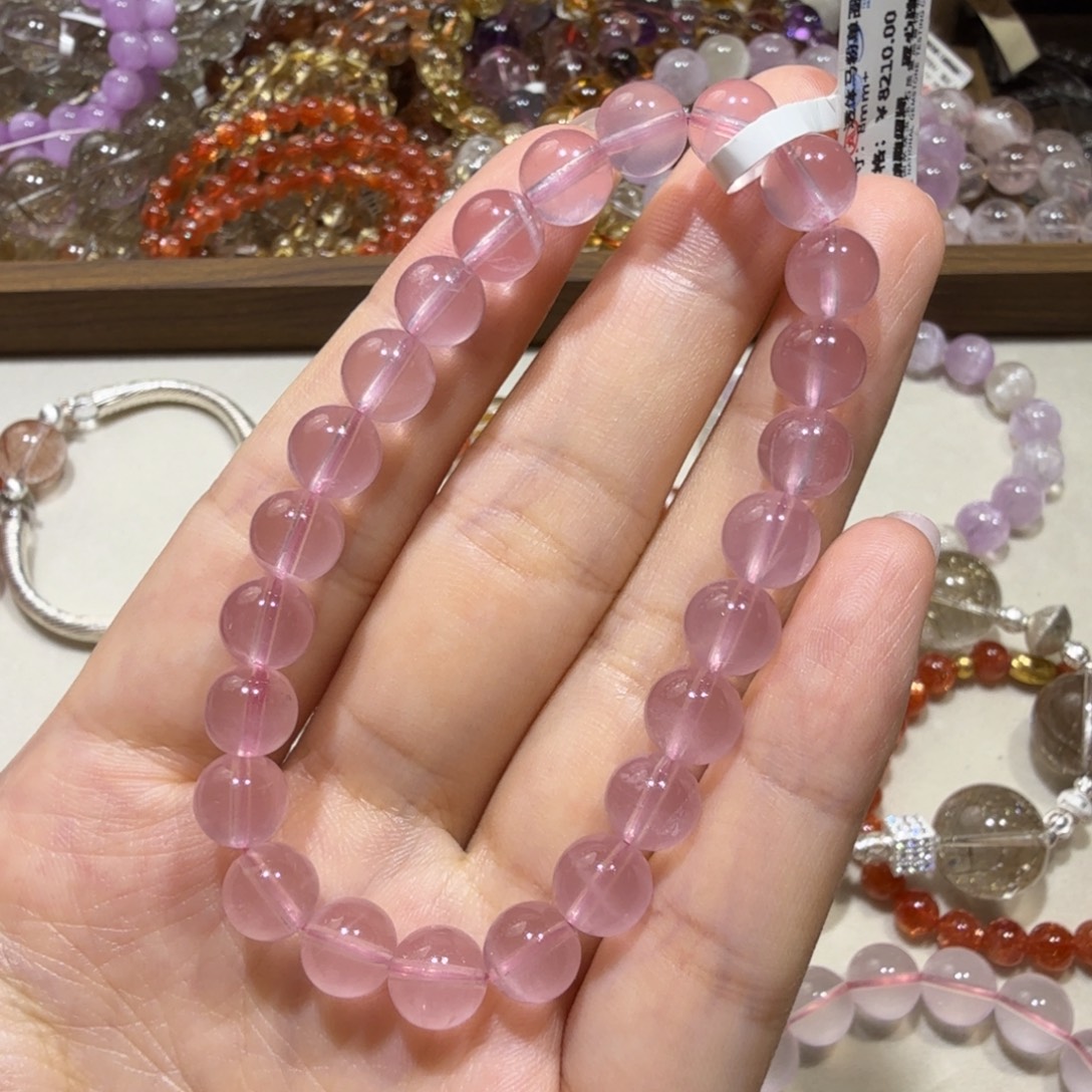 未镶嵌手链芙蓉石7mm