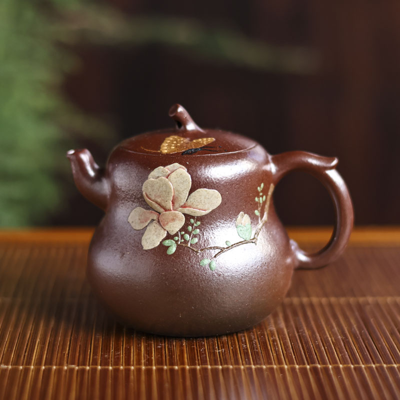 【厚爱公主专享】1朱泥葫芦壶（观羽0280）