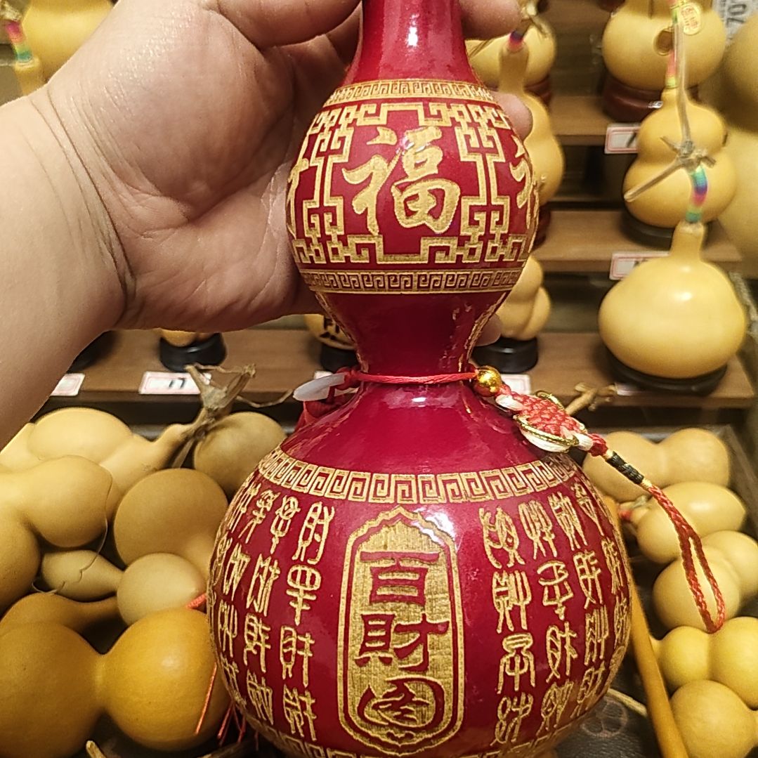 雕刻上漆抛光摆件葫芦，摆件挂件②