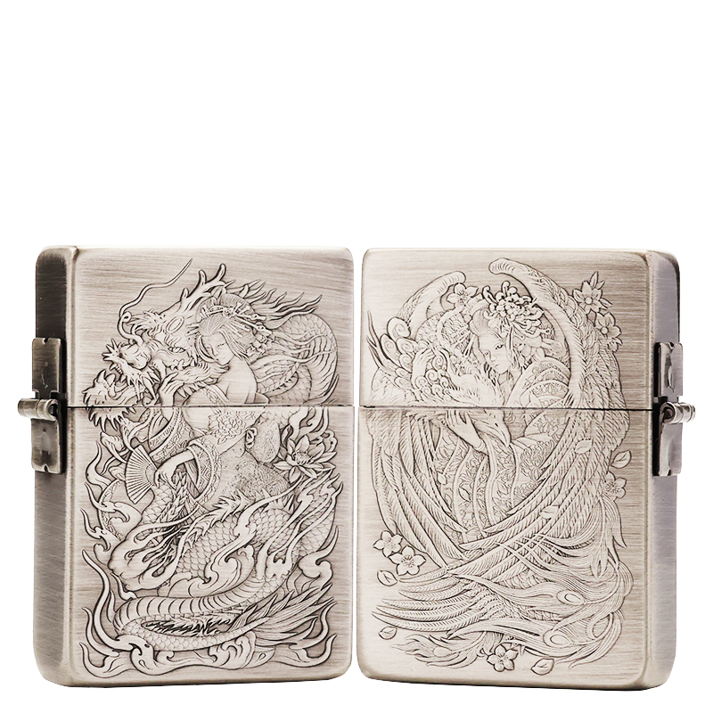 ZIPPO/之宝打火机【1935龙女凤女】原装正品煤油火机DYJ1