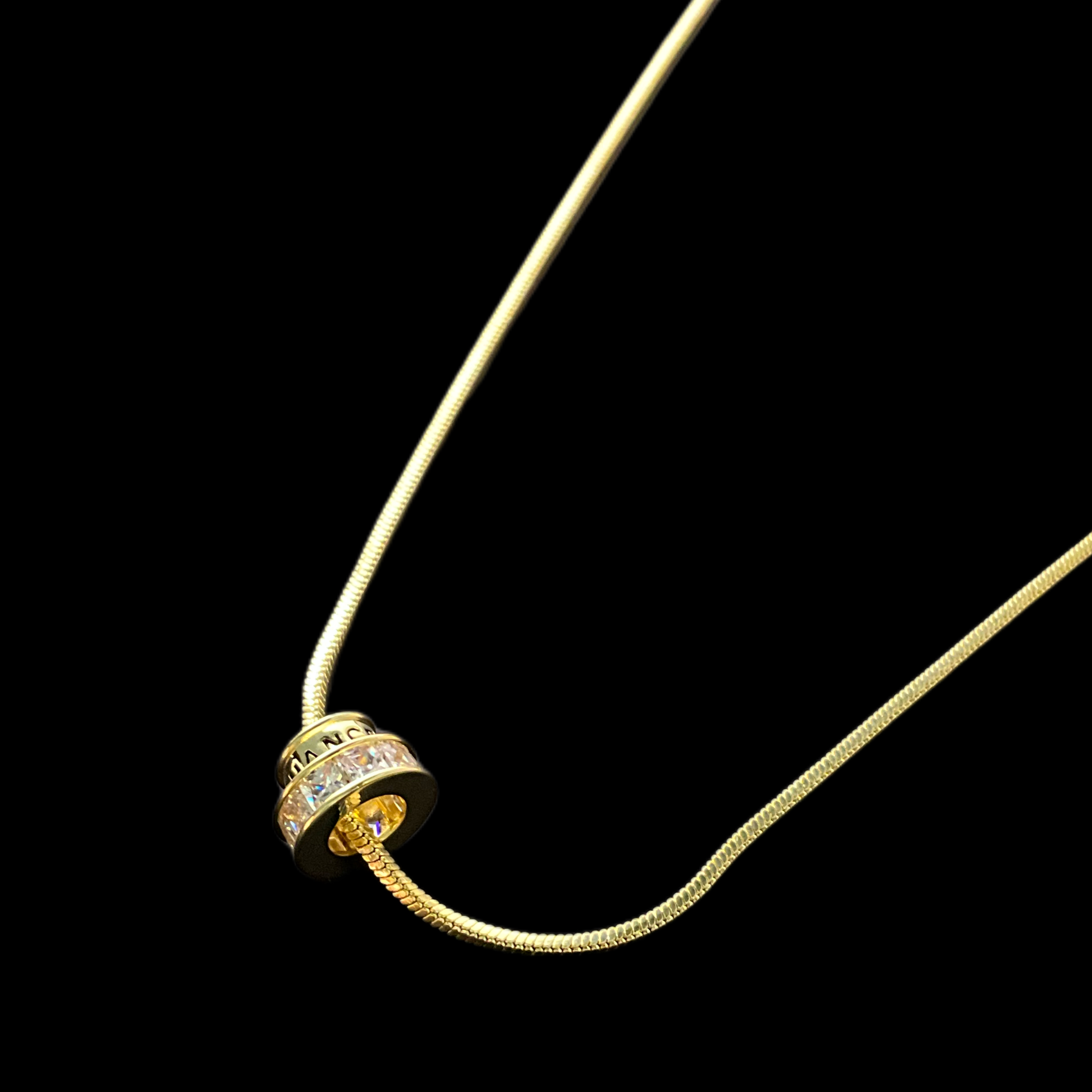 坠链均925银锆石 B038 925银金色设计锁骨链日韩轻奢欧美风情侣