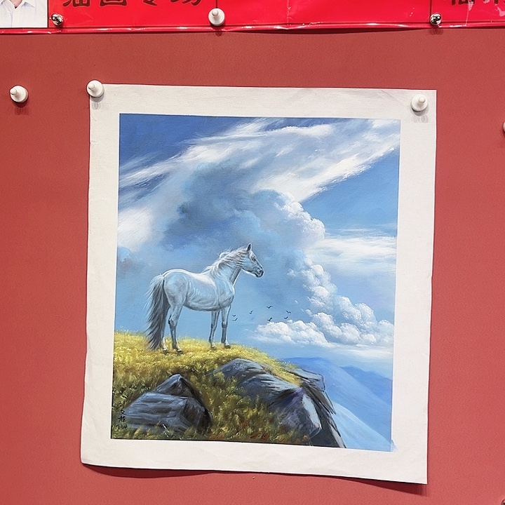 油画草**马刘文桂老师油画朵