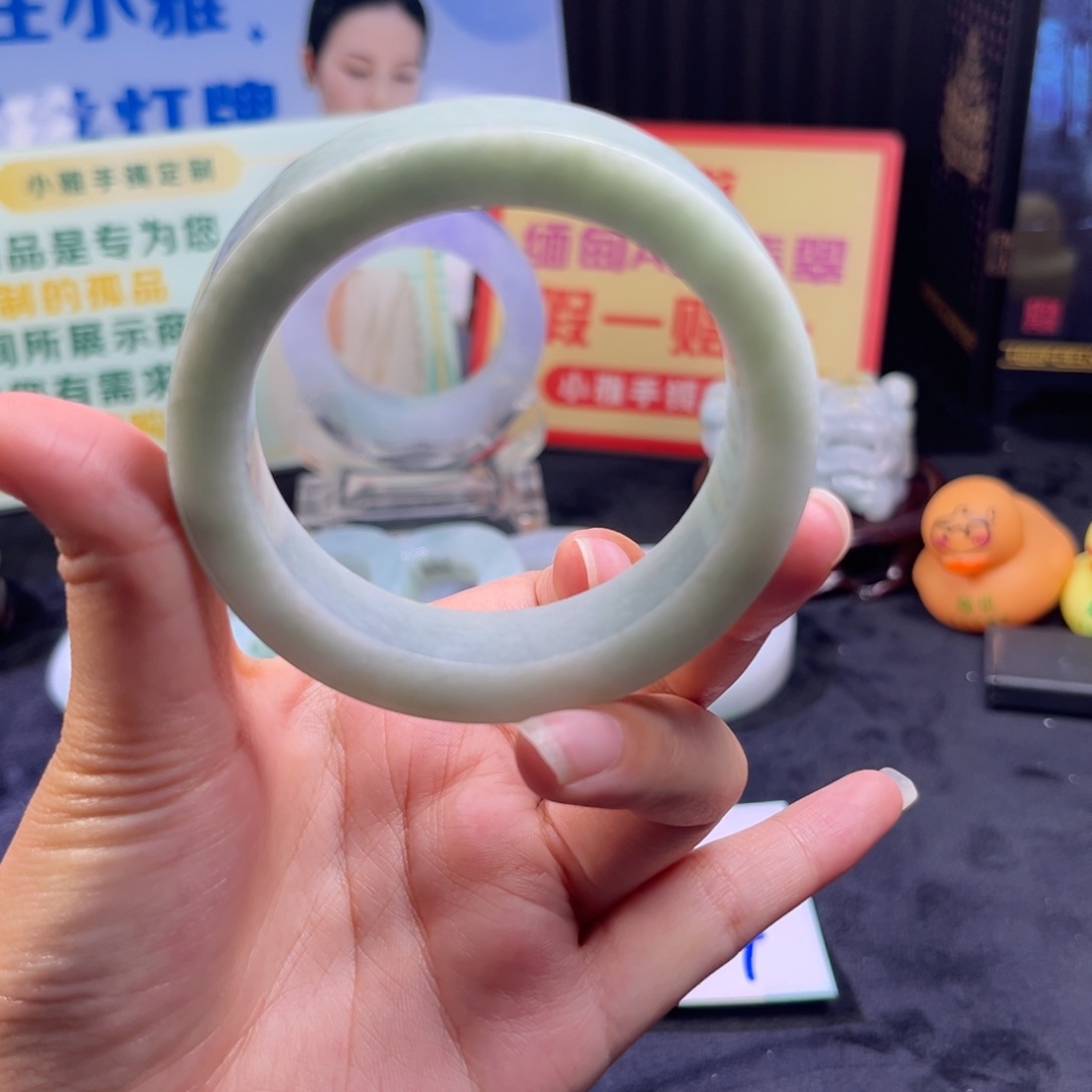 定制翡翠未镶嵌手镯55-58正手镯