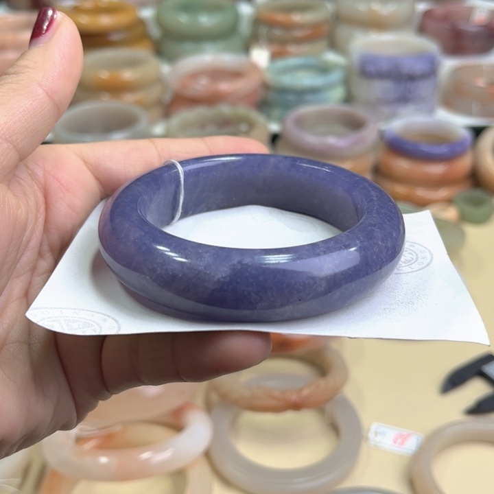 石英质玉圈58未镶嵌可****8