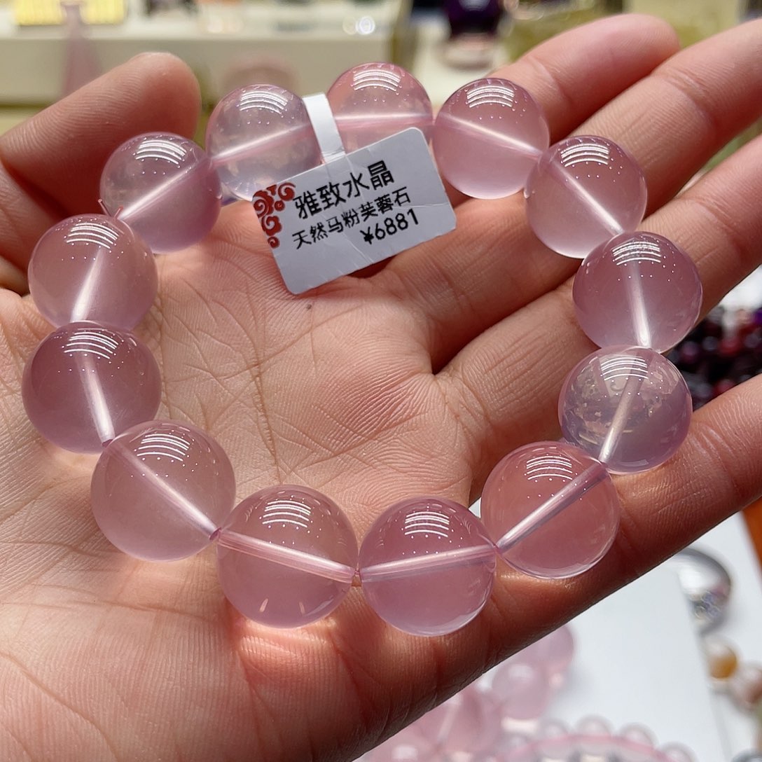 水晶手链未镶嵌M*i粉晶