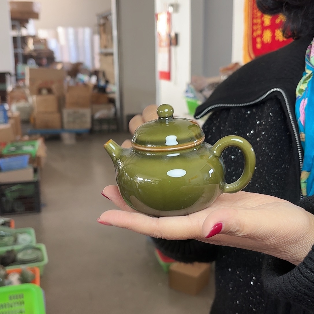 龙泉云间青瓷小米茶器