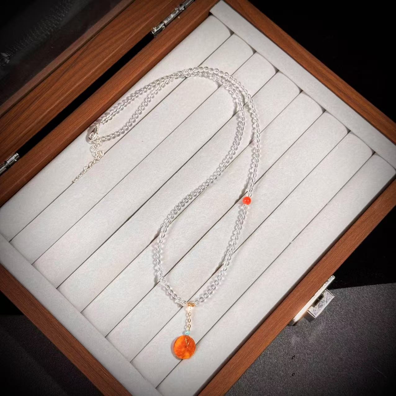 S4487【貝勒爺】蜜蜡饼子款/原创/项链（多样性发其一）