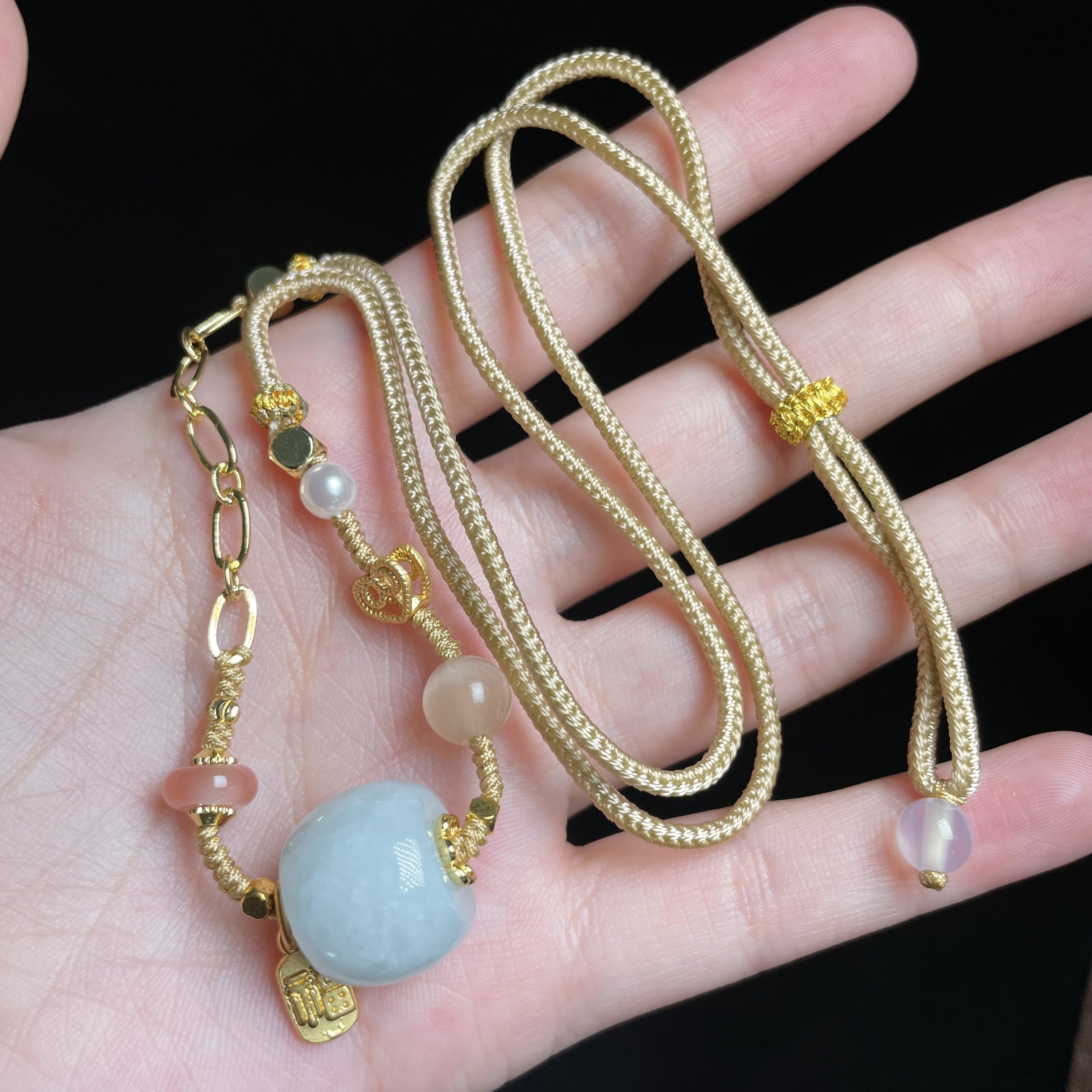 【玉总珠宝】翡翠路路通吊坠-约14*12mm 多样性发一CAN2820179