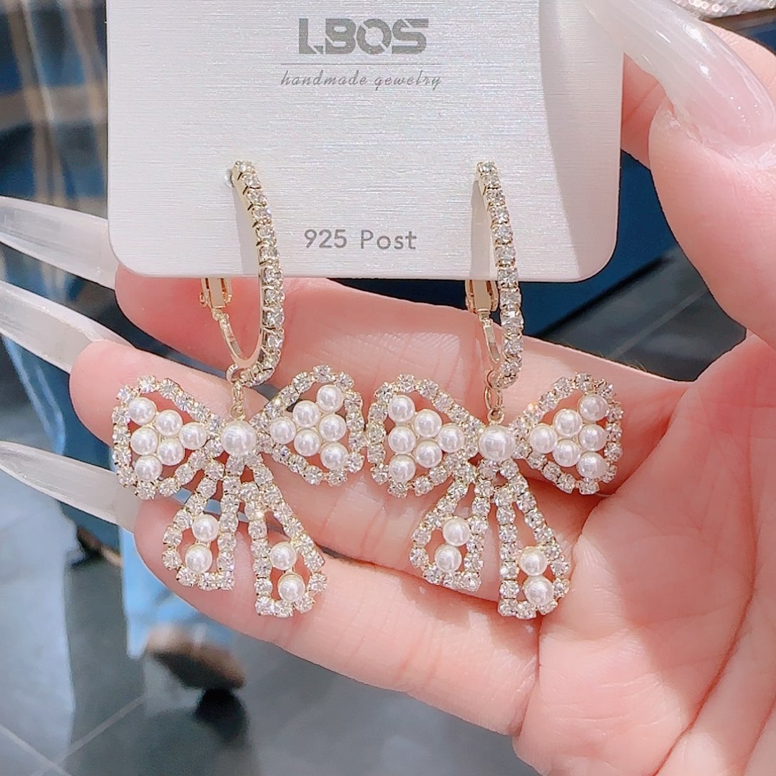 锆石铜合金925银耳环