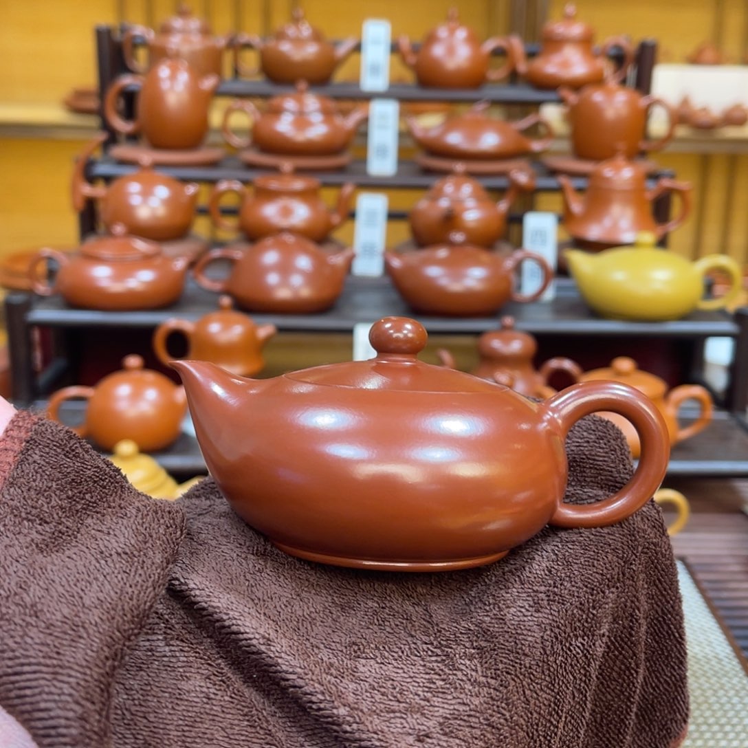 茶壶紫砂红凤雏 120-140cc