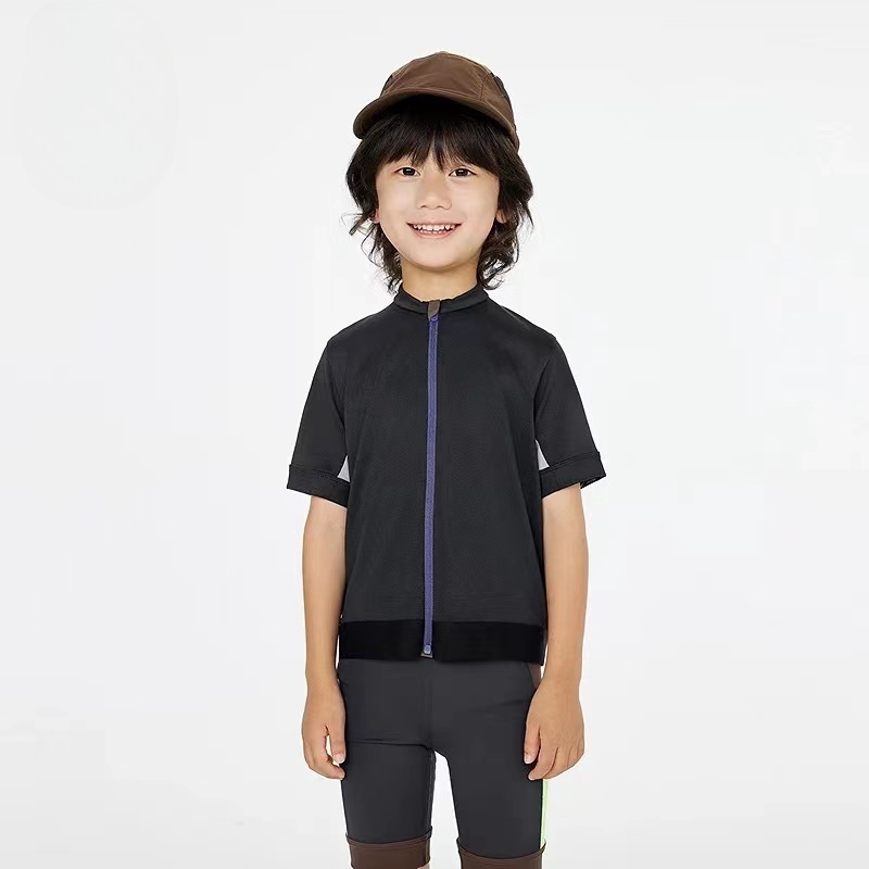 儿童2025夏季新款速干骑行短袖B2612