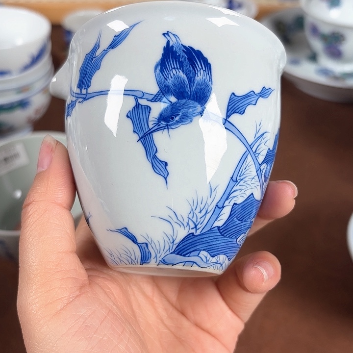 寒*微瑕手工手绘茶具75