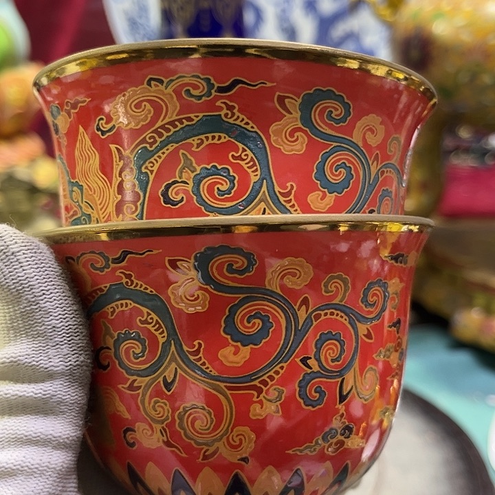 盖碗摆件摆件瓷器摆件