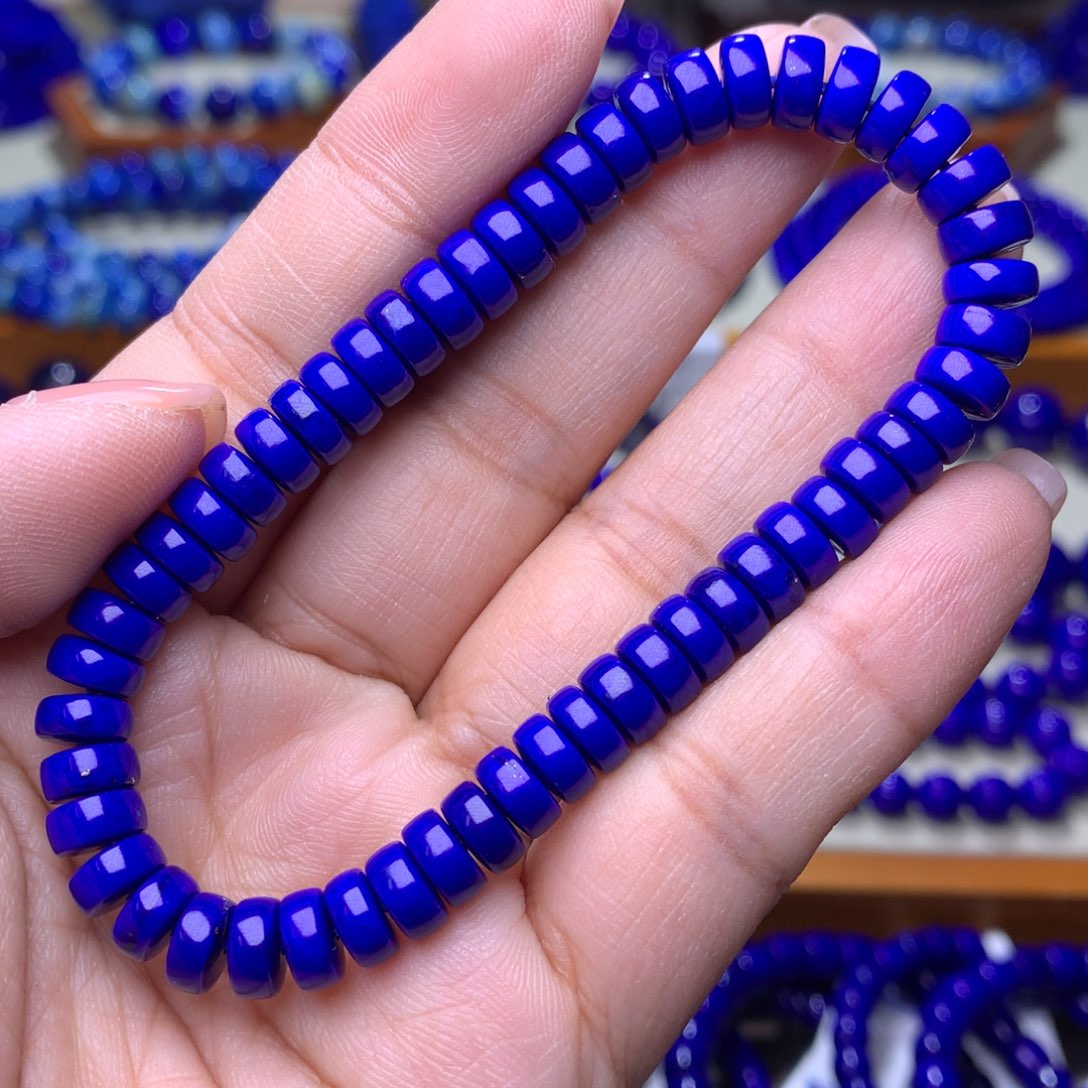 青金石手链未镶嵌7m