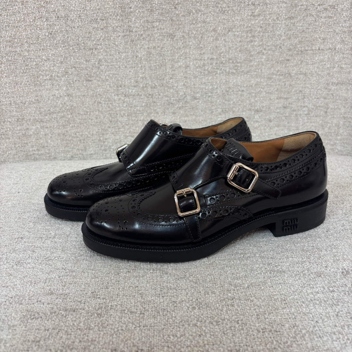 未使用 MIU MIU/缪缪 乐福鞋36.5码 专柜价11800