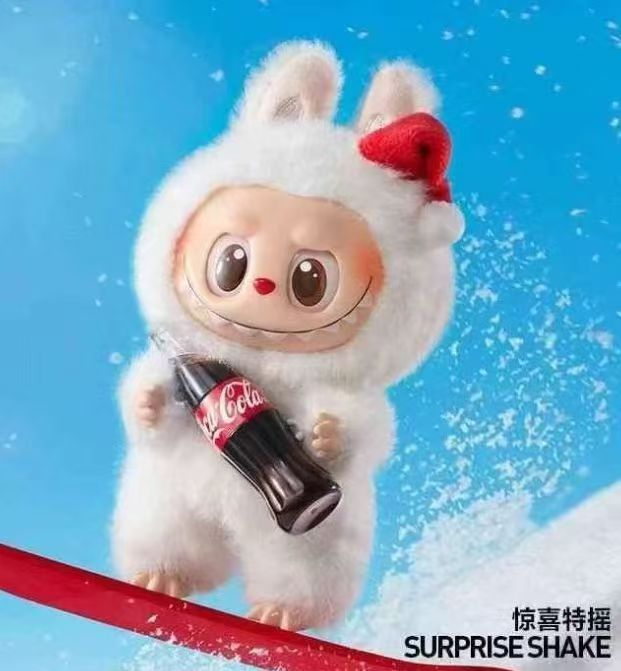 LABU拉布3.0公仔挂件三代可口可乐系列高能搪胶钥匙扣