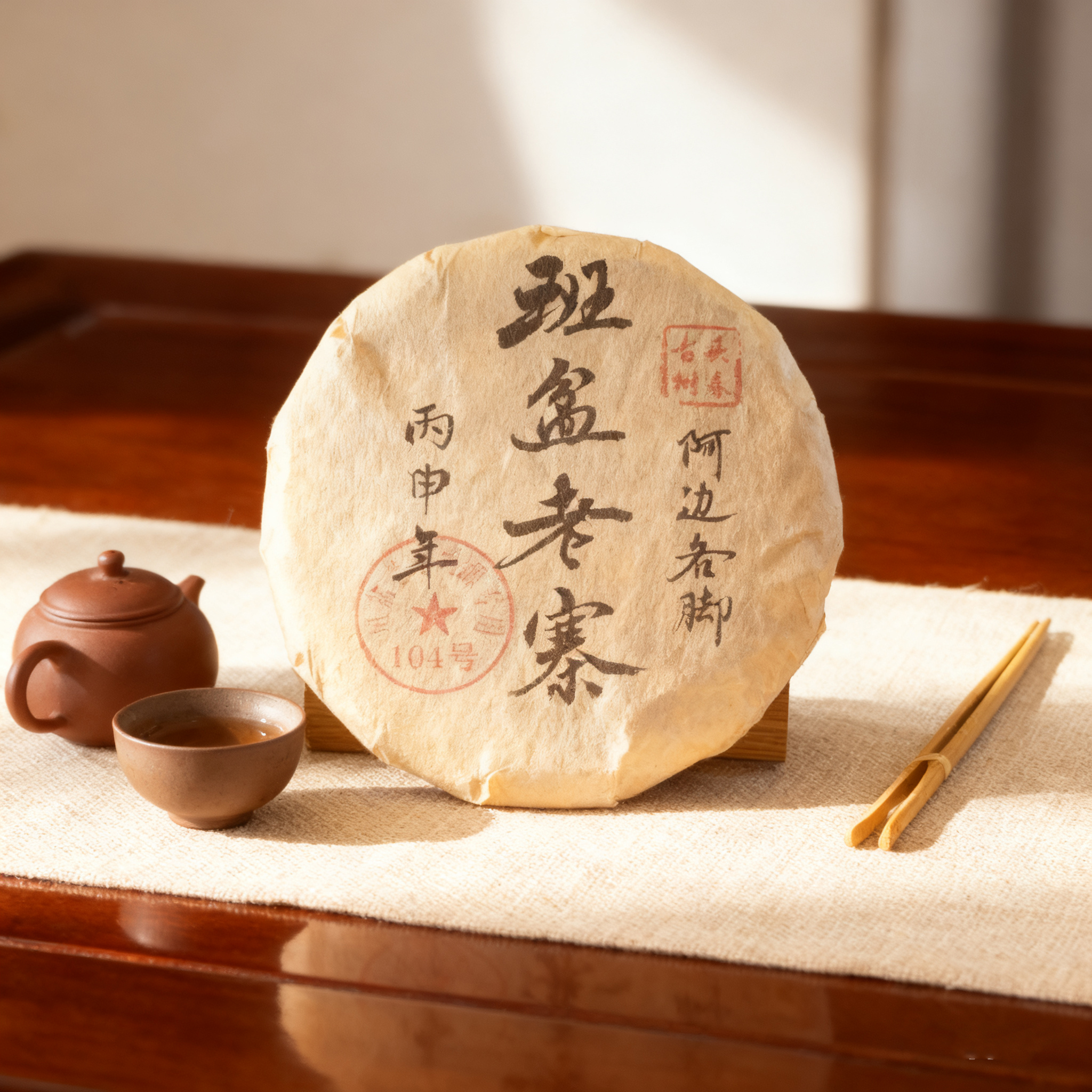 2016年【阿边各脚】老班章路古树头春普洱生茶