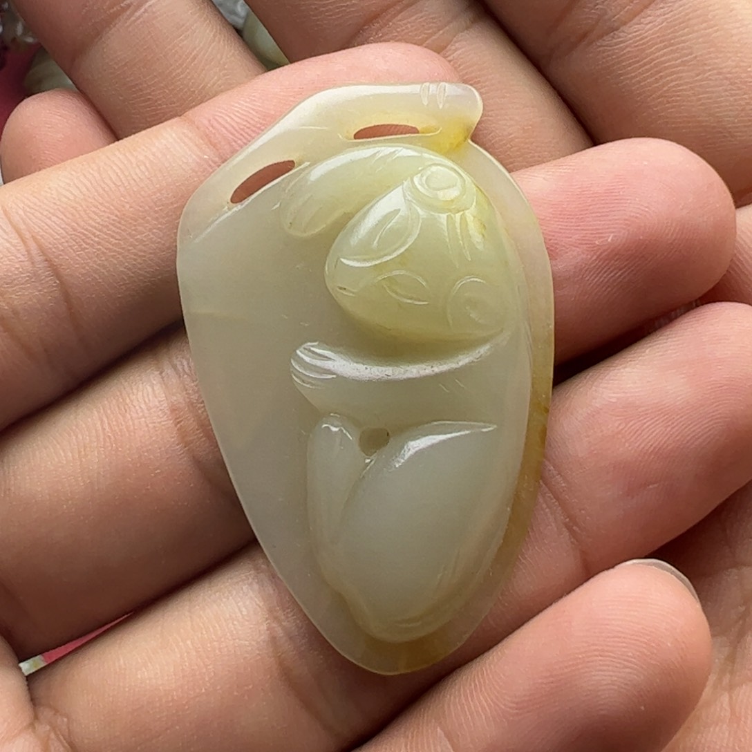 和田玉未镶嵌挂件